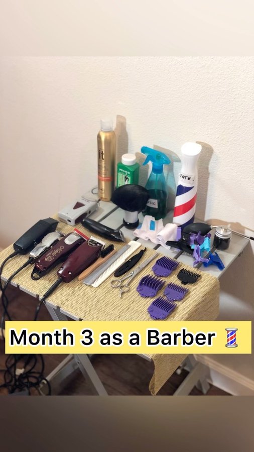 Instagram post by @iam_razorfocuscuts for Good Morning America. Caption reads: Y’all better not stop believing in your DREAM!!....