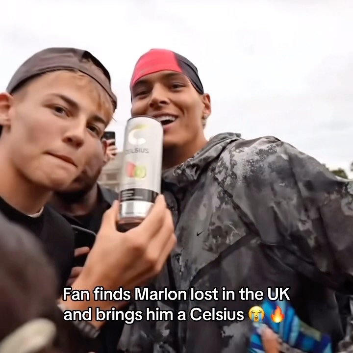 Instagram post by @marlon3lg for CELSIUS Energy Drink. Caption reads: Twitch: Marlon #marlon #mar3lg #twitch....