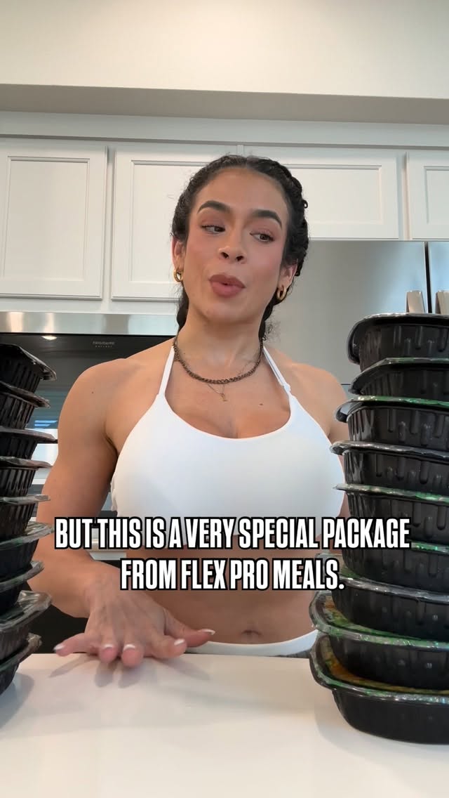 Instagram post by @chynna_townn for FlexPro Meals. Caption reads: I’m excited to share that I’m now partnered with....