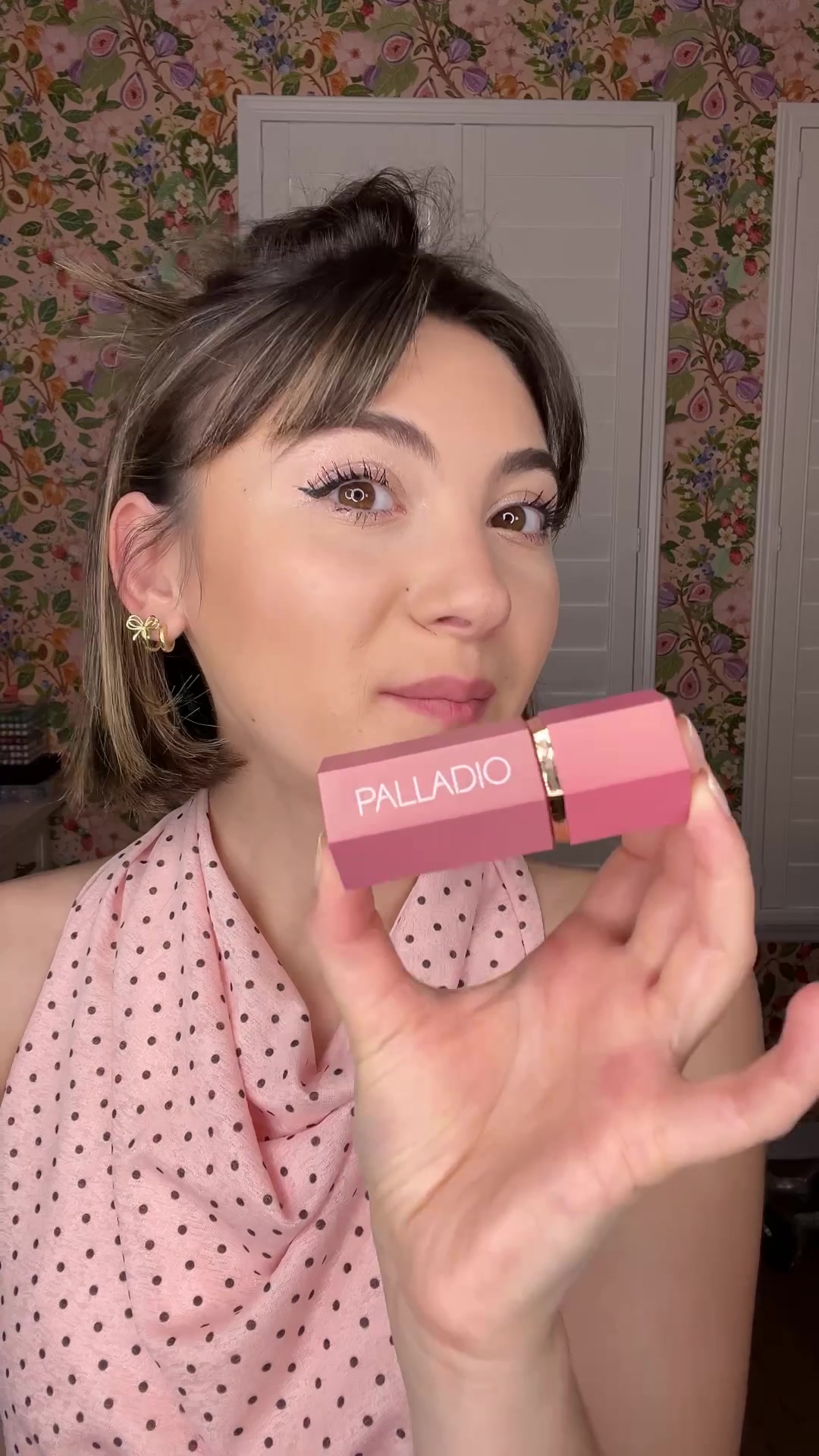 TikTok post by @wewearcute for Palladio Beauty. Caption reads: @Palladio Beauty has us blush girlies covered!....