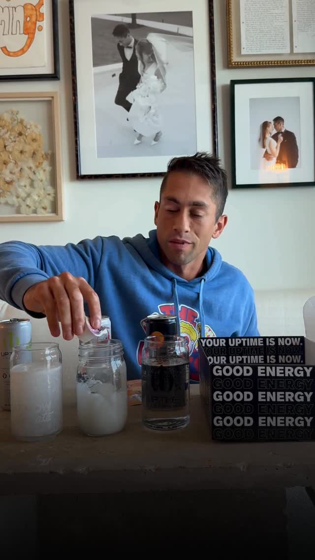 Instagram post by @zanenavratilpickleball for UPTIME Energy. Caption reads: This is my redemption video 🫣 @uptimeenergy.