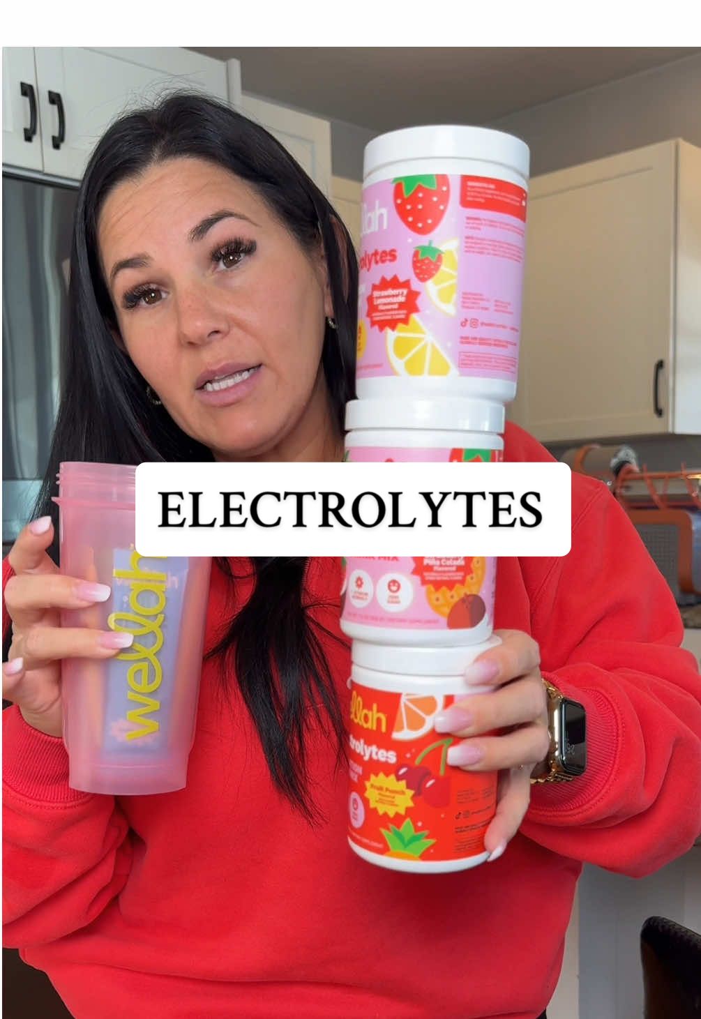 TikTok post by @ms_sarahlouise for Wellah Nutrition. Caption reads: [...] #tiktokshopcreatorpicks #wellah @Wellah....