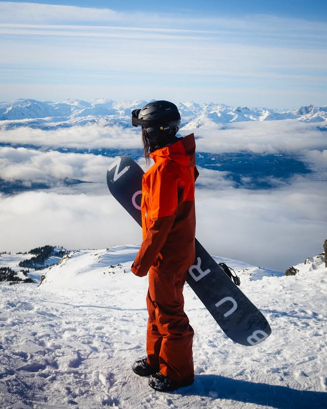 Instagram post by @angelaliggs for Epic Pass. Caption reads: Ready for a season with My Epic Gear🎿 — a....