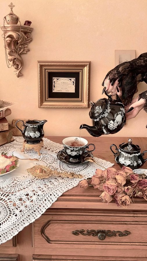 Instagram post by @sacredchapel for Petals and Poison. Caption reads: 🥀𝓛𝒆𝒕'𝒔 𝒑𝒓𝒆𝒑𝒂𝒓𝒆 𝒕𝒆𝒂....