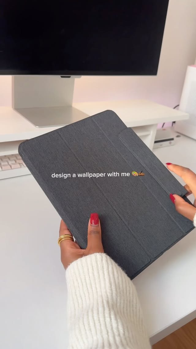 Instagram post by @isiomavlogs for Procreate. Caption reads: [...] iPad: 12.9” M2 iPad Pro @apple App:....