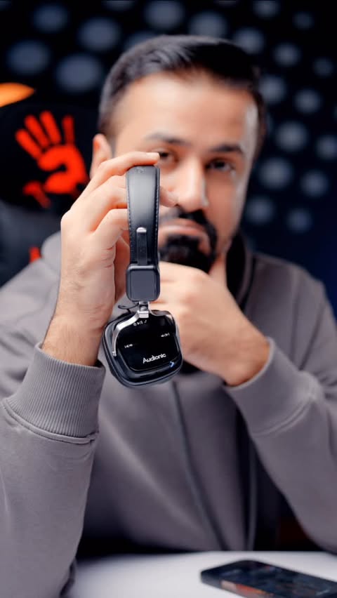 Instagram post by @tayyabfayyaz for Audionic. Caption reads: [...] mein ya sound milta hai… ya....