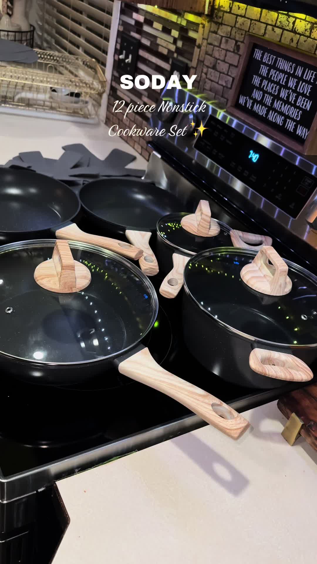 TikTok post by @erika_sanchez1988 for Soday. Caption reads: This cookware set from @SODAY is so beautiful ✨....