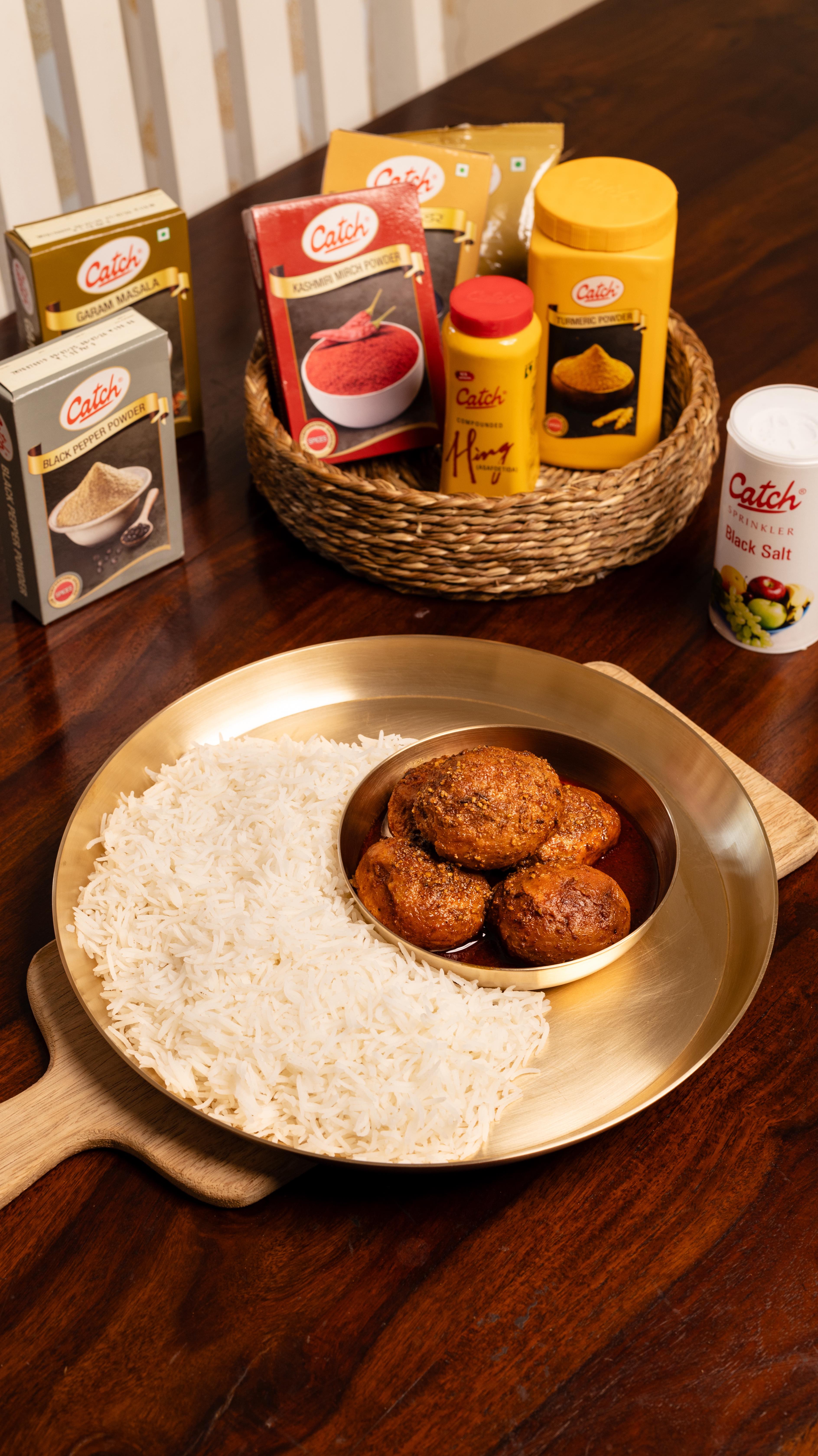 Instagram post by @cookwithshivangi_ for Catch Foods. Caption reads: Nothing says comfort quite like a bowl of Kashmiri....