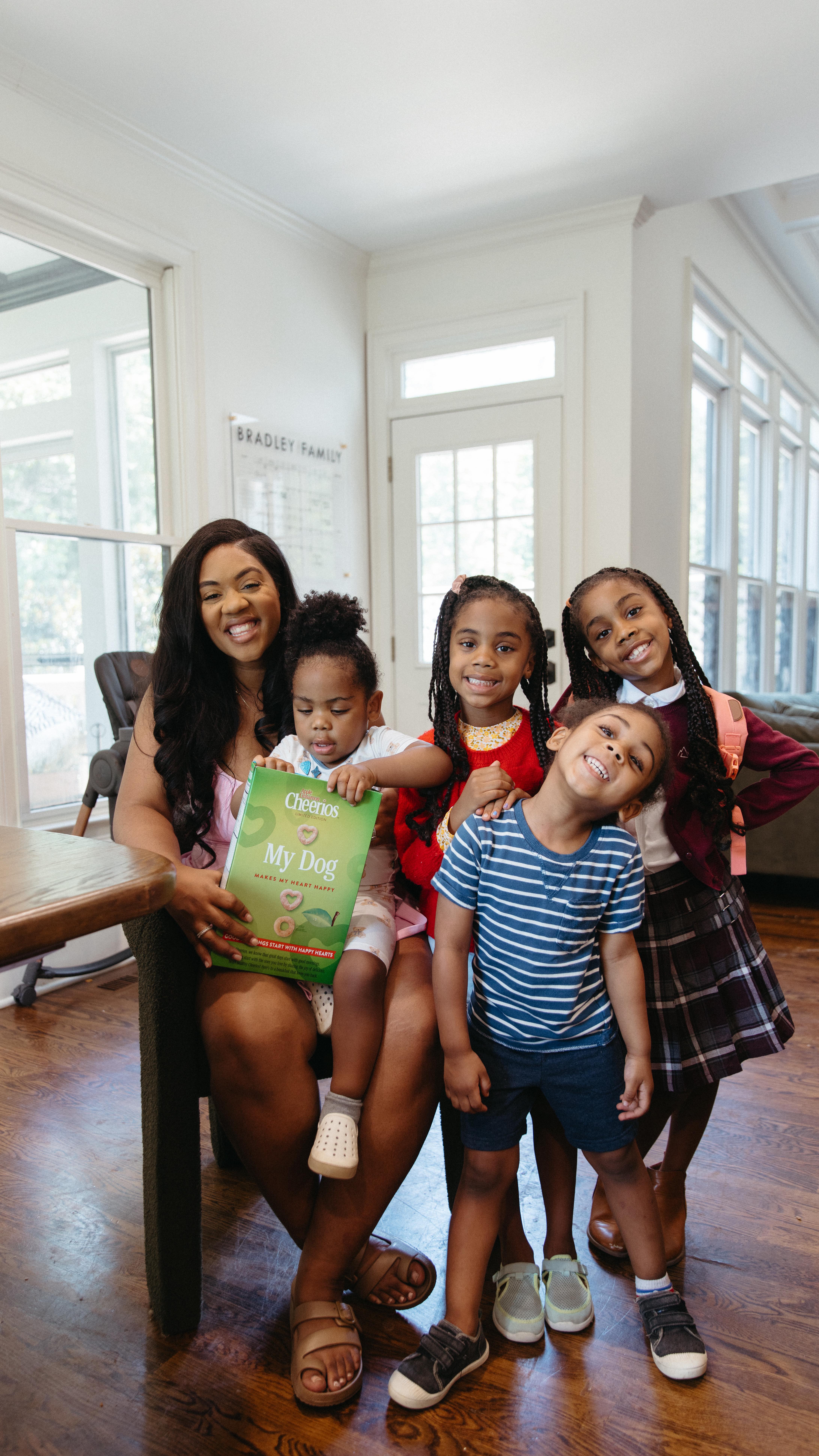 Instagram post by @trinitysierra for Cheerios. Caption reads: Big schools, new grades, new routines… but one....