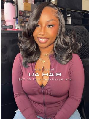 TikTok post by @thaarealbabyd for U&A Hair Shop. Caption reads: [...] saving… but trust the process 🤍 @U&A HAIR....