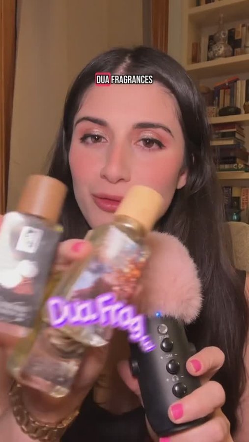 Instagram post by @ashleymariedelgado for The Dua Brand. Caption reads: Dua Fragrances - you’ve undoubtedly heard about....