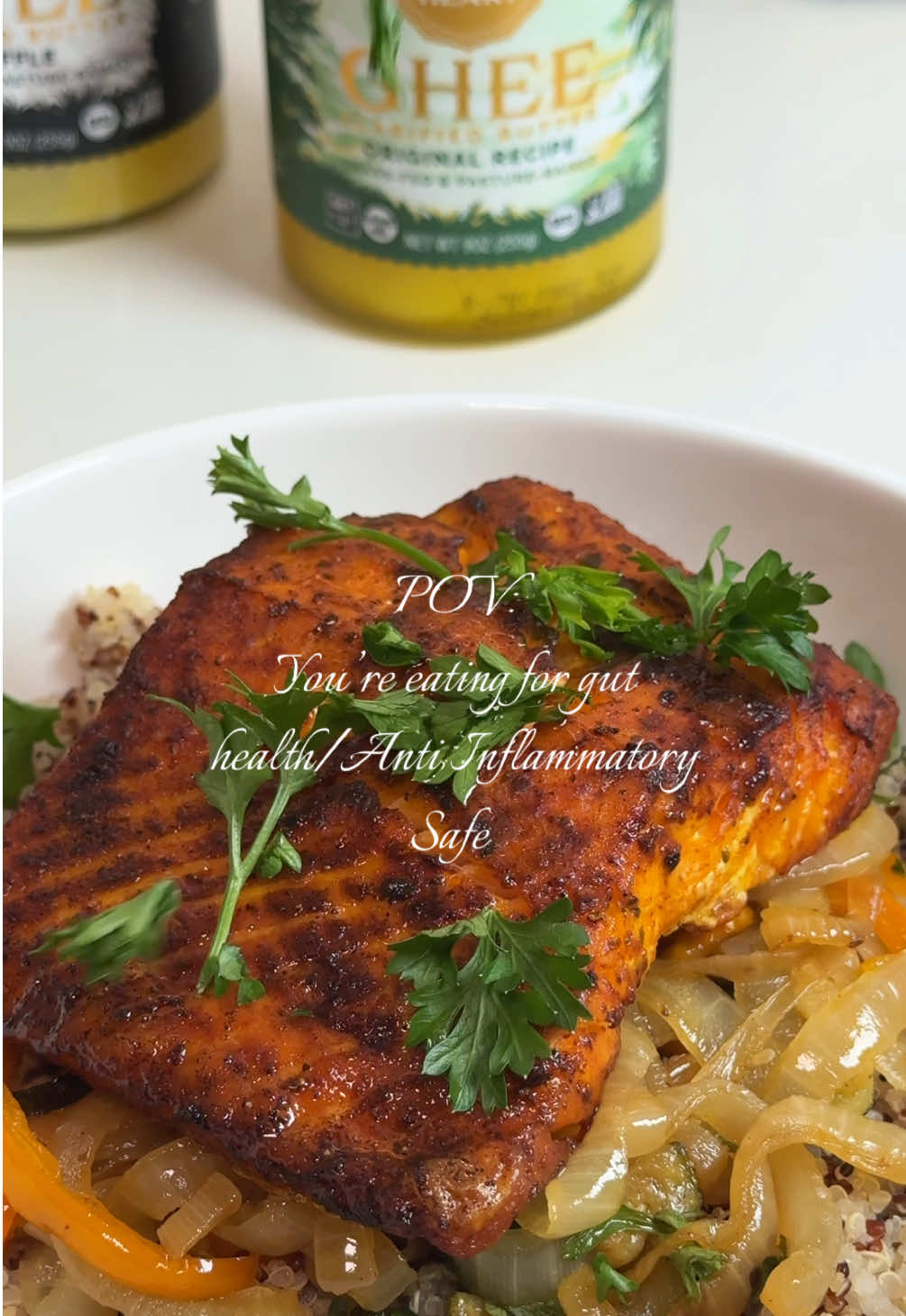 TikTok post by @najma.imaan for 4th & Heart. Caption reads: I’ve been loving this cozy dinner with @4th &....