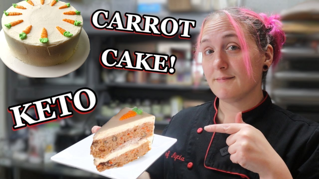 YouTube post by @KetoUpgrade for Perfect Keto. Caption reads: Deliciously Moist Keto Carrot Cake Recipe!.