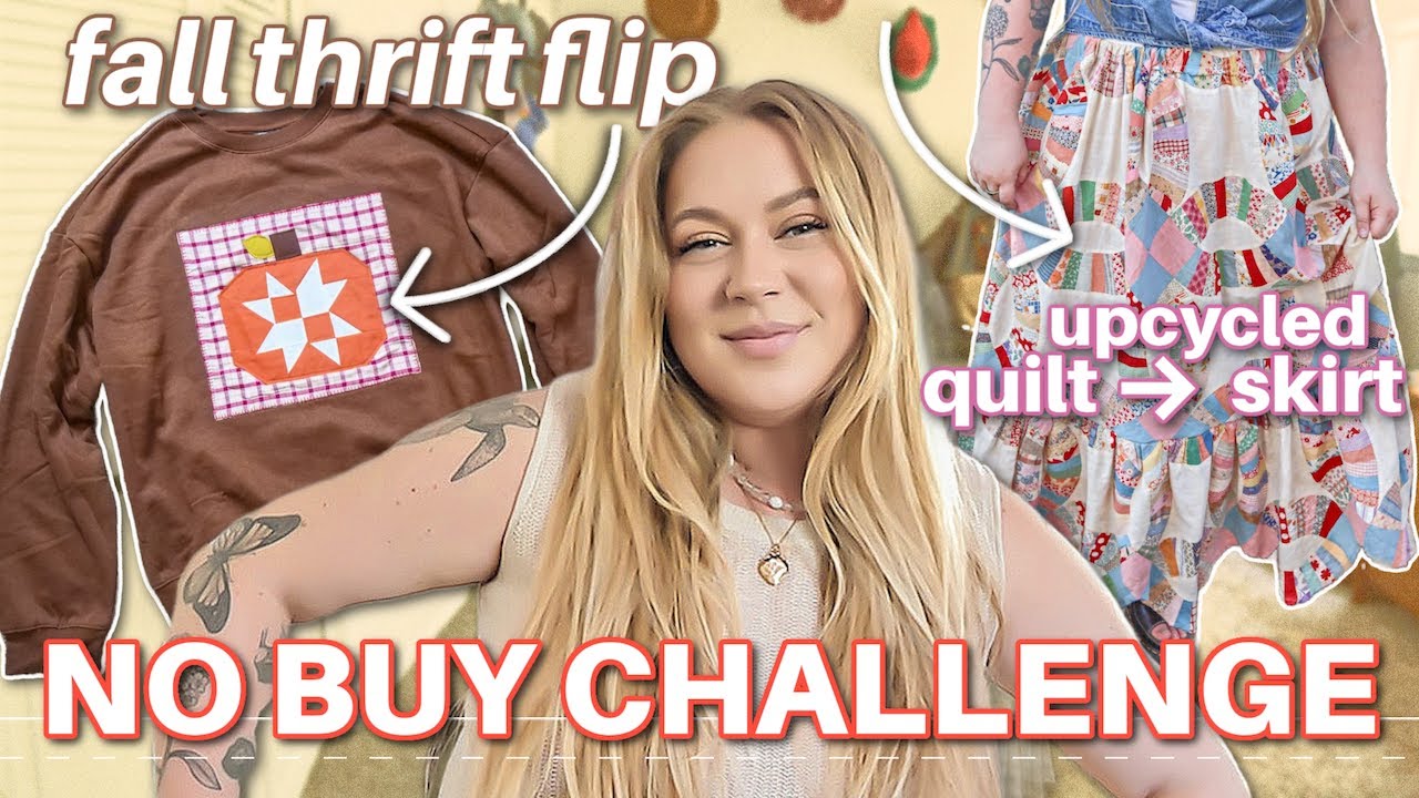 YouTube post by @Shelbizleee for Pela Case. Caption reads: making my Pinterest fall wardrobe 🧵✂️♻️ (upcycle,....