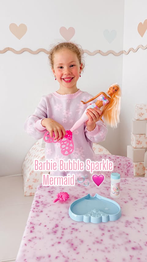 Instagram post by @caitlin.bailey for Barbie. Caption reads: AD | @barbie 💗 There’s something so special about....