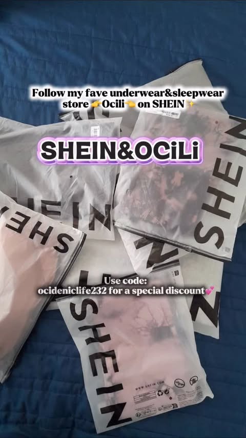 Instagram post by @den.ic.life for Ocili. Caption reads: [...] my fave Underwear & Sleepwear store....