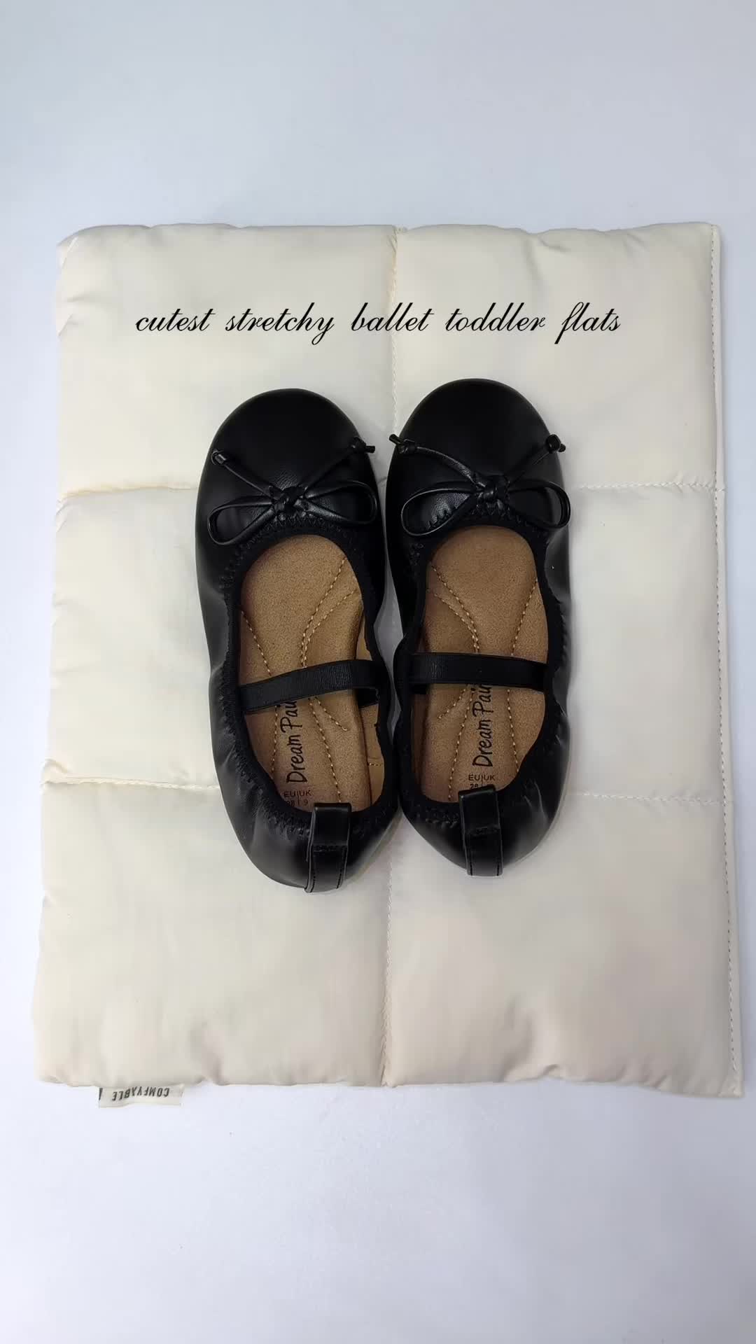 TikTok post by @reynaxluna for Dream Pairs. Caption reads: [...] Mary Jane ballerina flats 🥹🖤 @Dream Pairs....