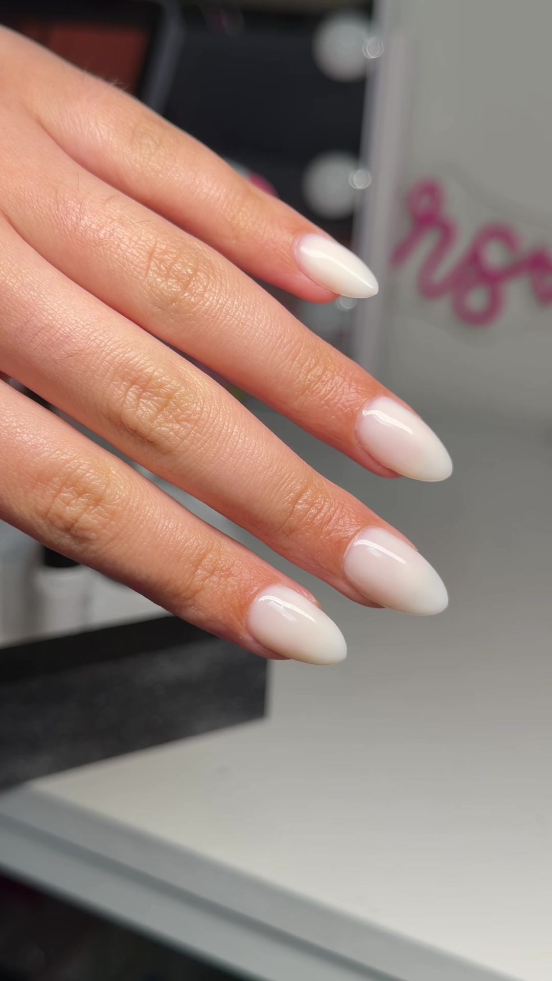 TikTok post by @mrs.manicure for AILLSA. Caption reads: affordable gelx nail tutorial! 💅 @AILLSA....