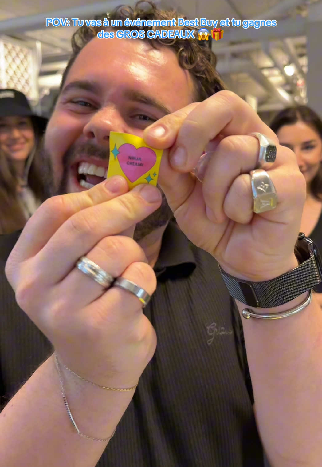 TikTok post by @brendanmikan for Best Buy. Caption reads: C’était complètement INSANE OMGGGG merci @Best Buy....