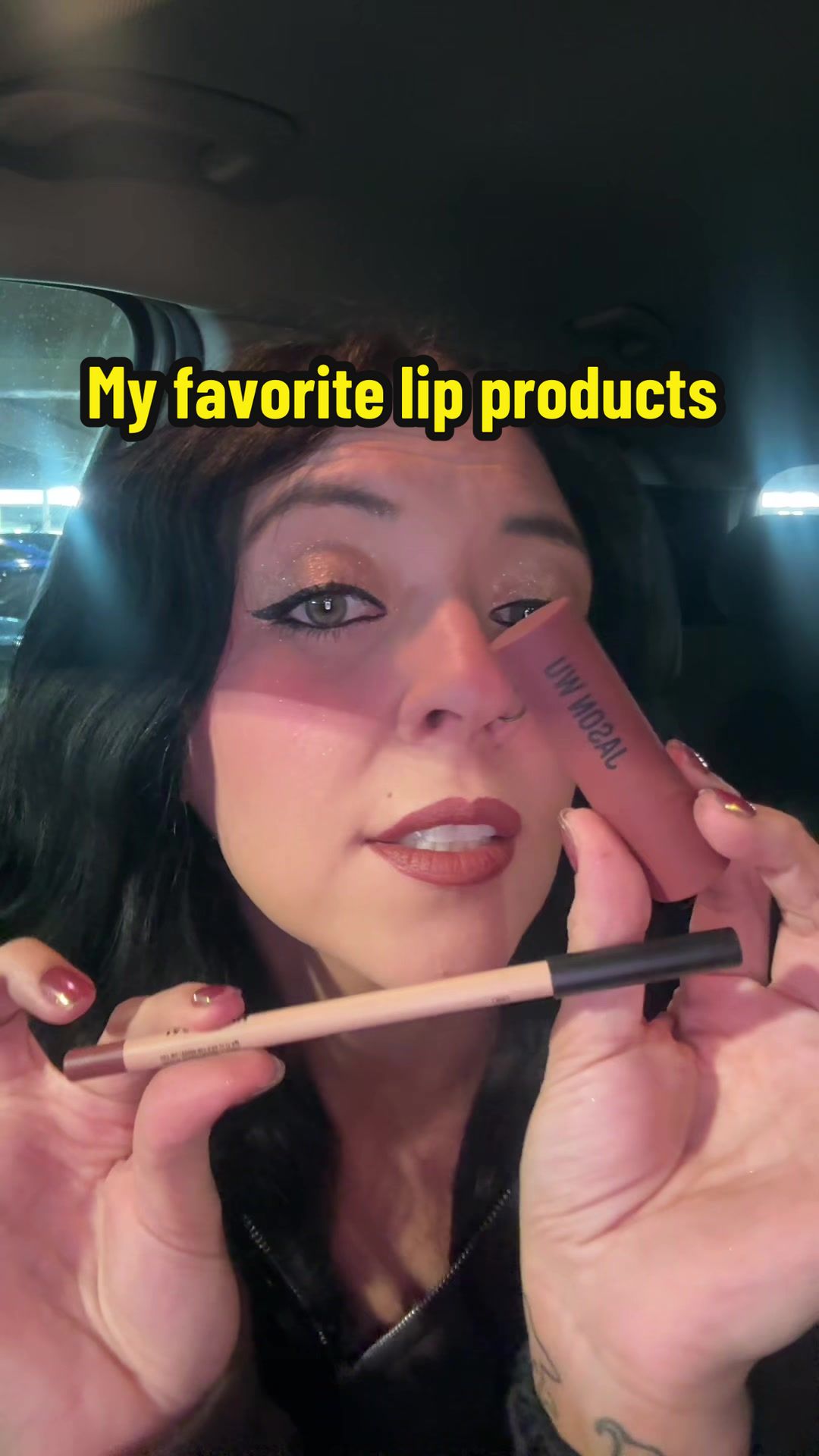 TikTok post by @makingmemorieswithjess for JASON WU BEAUTY. Caption reads: GRWM to go work a double 🤍✨ @Jason Wu Beauty....