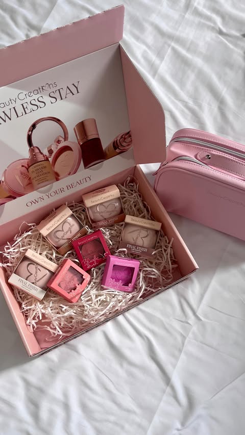 Instagram post by @arianacl4rk for Beauty Creations Cosmetics. Caption reads: ✨ Loving how Beauty Creations shelves look at....