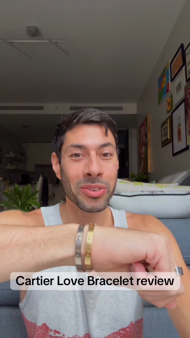 Instagram post by @thekingof5thave for Cartier. Caption reads: Genuine and honest review of my 2 Cartier loves....