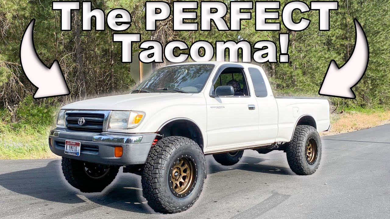 YouTube post by @austinniemela for VEVOR. Caption reads: Tacoma Gets A Lift Kit, Wheels And Tires!!!.