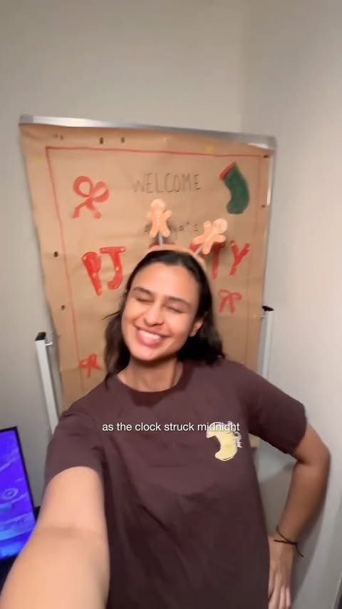 Instagram post by @ananya.png for Yankee Candle. Caption reads: AD Starting an annual tradition by hosting my....