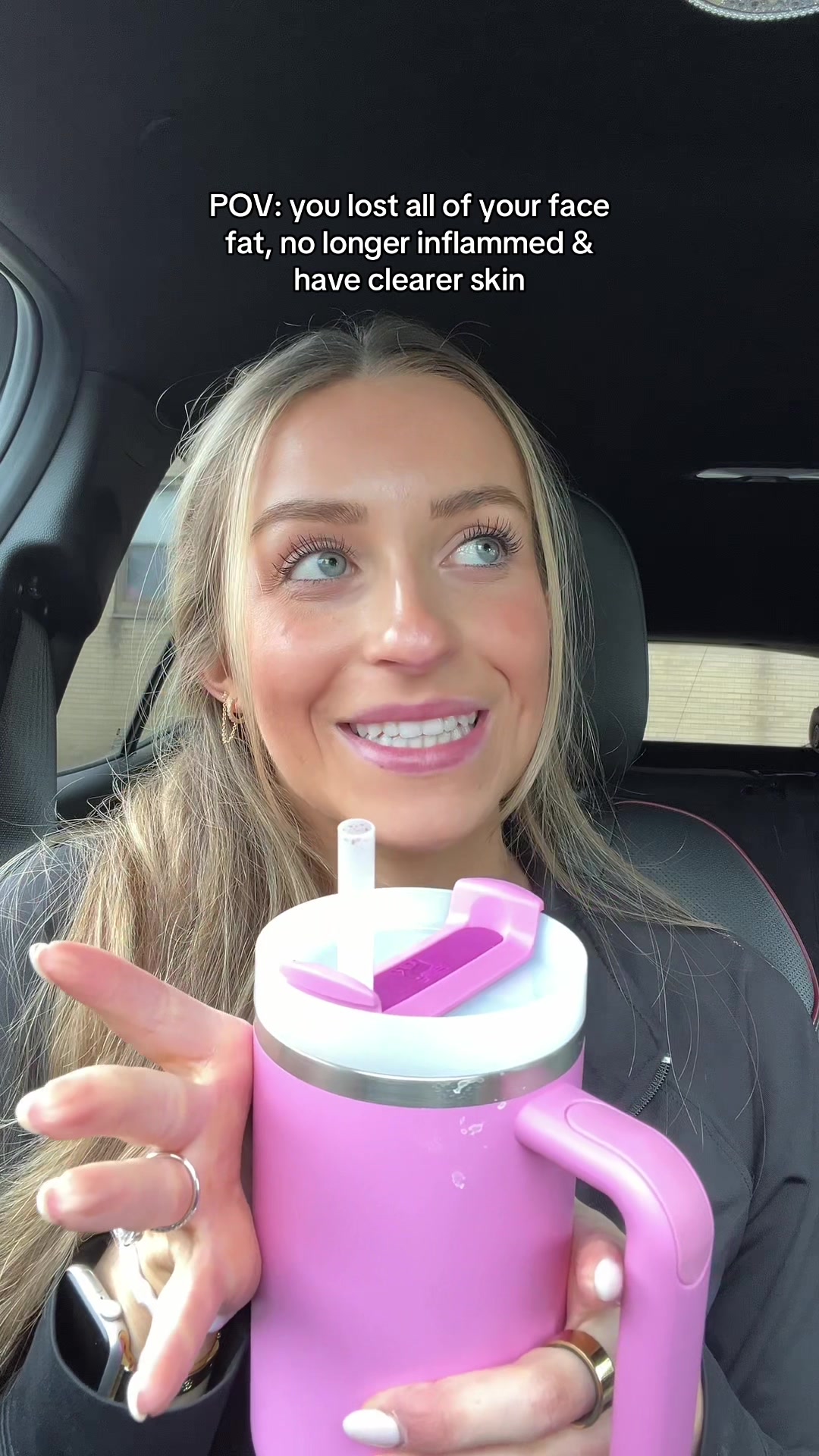 TikTok post by @abbyjdfit for drinknello. Caption reads: I didn’t realize how much inflammation I was....