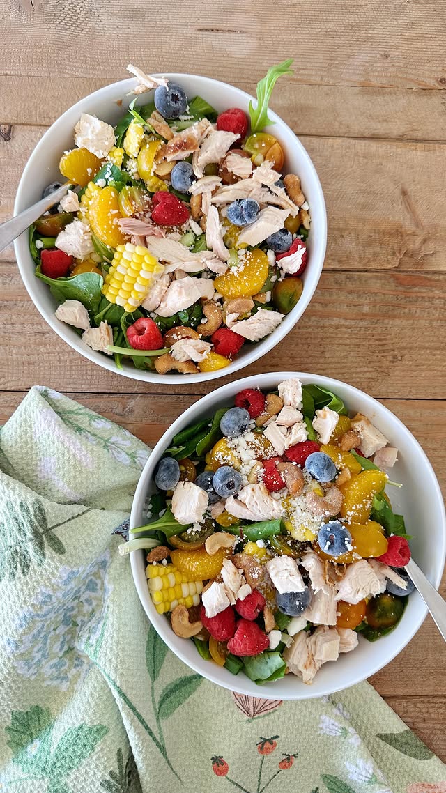 Instagram post by @jennycookies for organicgirl. Caption reads: [...] ready to celebrate salad season with....