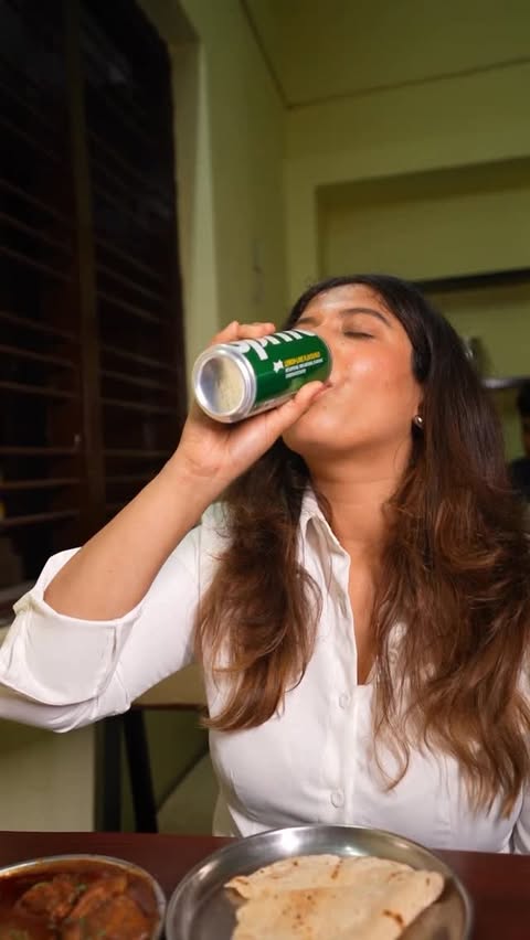Instagram post by @ruchika_asatkar for Sprite. Caption reads: Nothing can taste better than Saoji, EXCEPT Saoji....