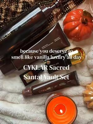 TikTok post by @yolysfavorites for Cyklar. Caption reads: [...] wood, vanilla & bergamot 😮‍💨🤎✨@CYKLAR....