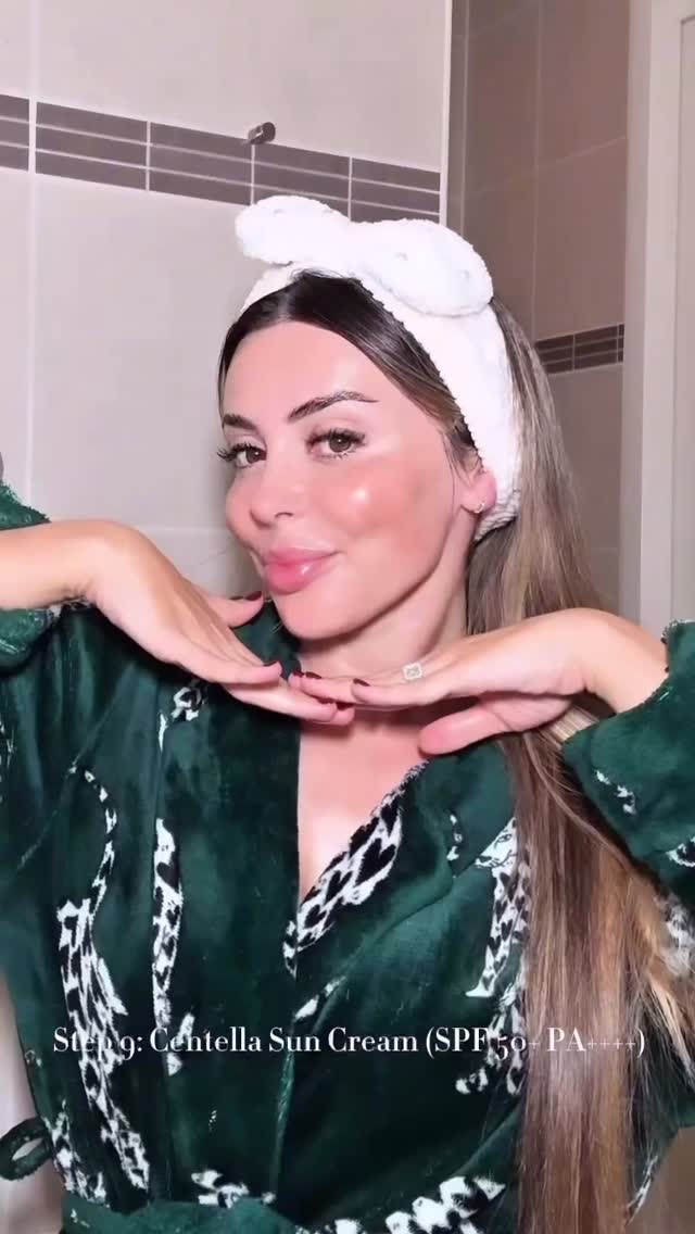 Instagram post by @malikasaymak for mixsoon. Caption reads: 9 steps to glass skin, anytime & anywhere ✨ Since....