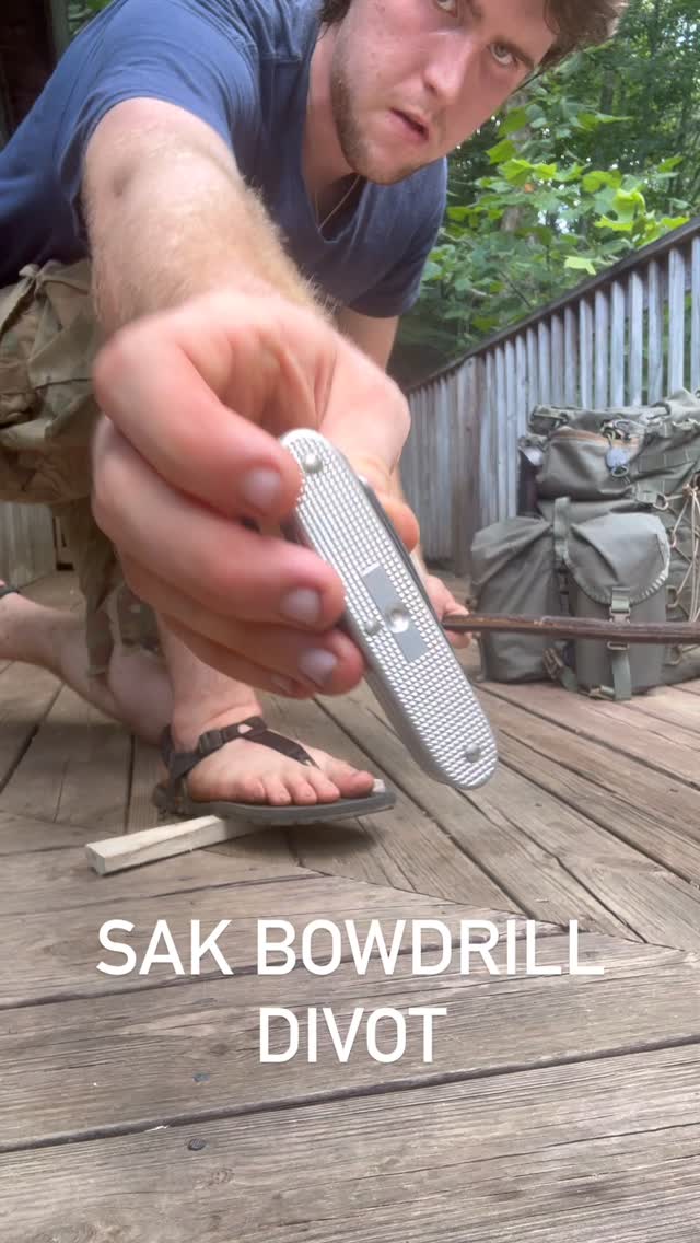 Instagram post by @bushcraftkelso for Victorinox. Caption reads: One cool add on for your @victorinox SAK,....