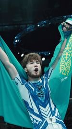 Instagram post by @mma_kaz for RDX Sports. Caption reads: Kazakhstan keeps delivering! 🇰🇿 Another victory....