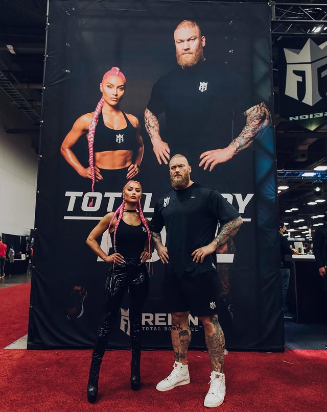 Instagram post by @natalieevamarie for Reign Body Fuel. Caption reads: [...] from the beginning @thorbjornsson....