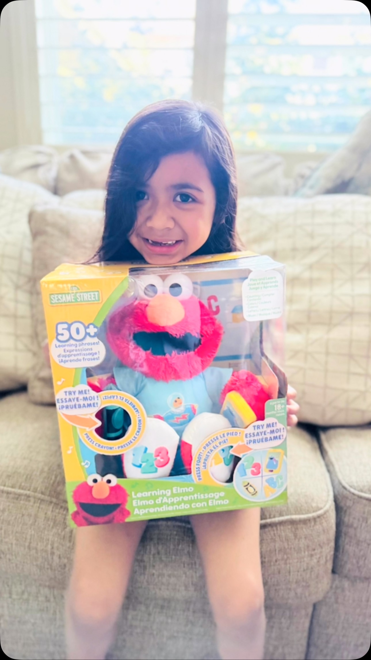 Instagram post by @babysara209 for Just Play. Caption reads: It was so fun playing and learning with Learning....