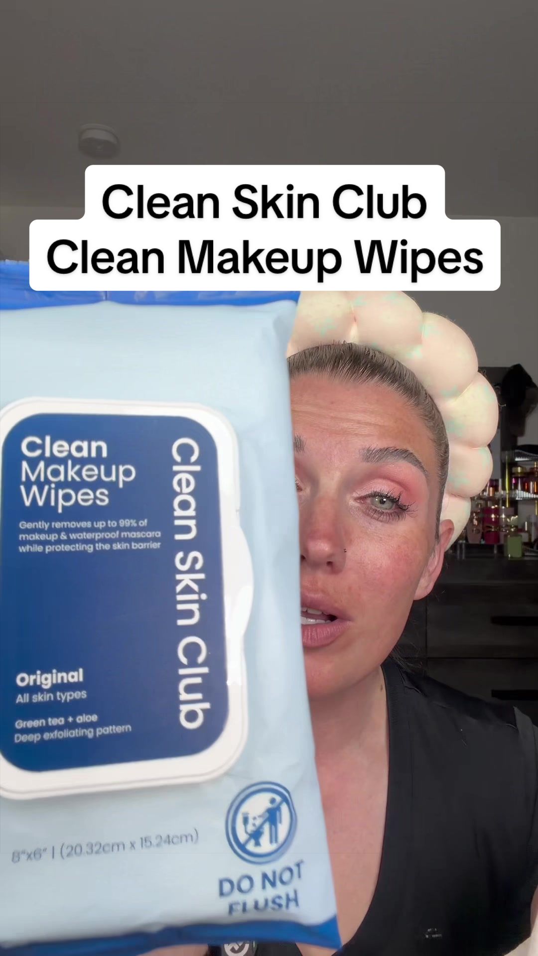 TikTok post by @tamara_hand for Clean Skin Club. Caption reads: [...] has never been easier. 🫧 These @Clean Skin....