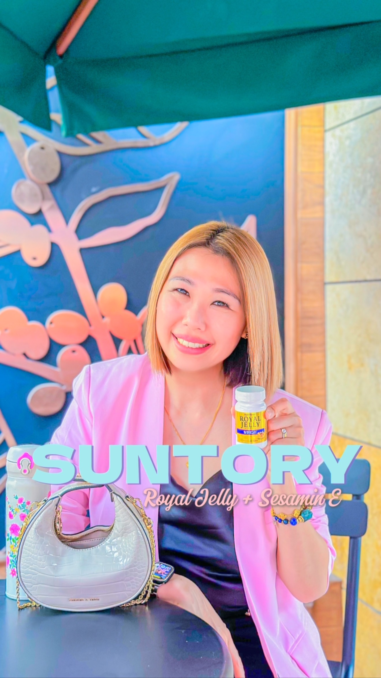 Instagram post by @ezanetan for Partipost. Caption reads: [...] $132.60! 🐝💊 • • • #SuntoryRoyalJelly....