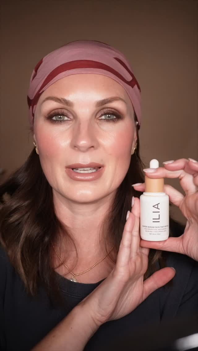 Instagram post by @nicolachapman for ILIA Beauty. Caption reads: Brand focus on @iliabeauty 
-Barrier build skin....