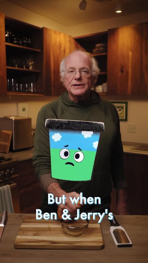 Instagram post by @yobencohen for Magnum Ice Cream. Caption reads: Trump’s mission has always been the same: weaken....