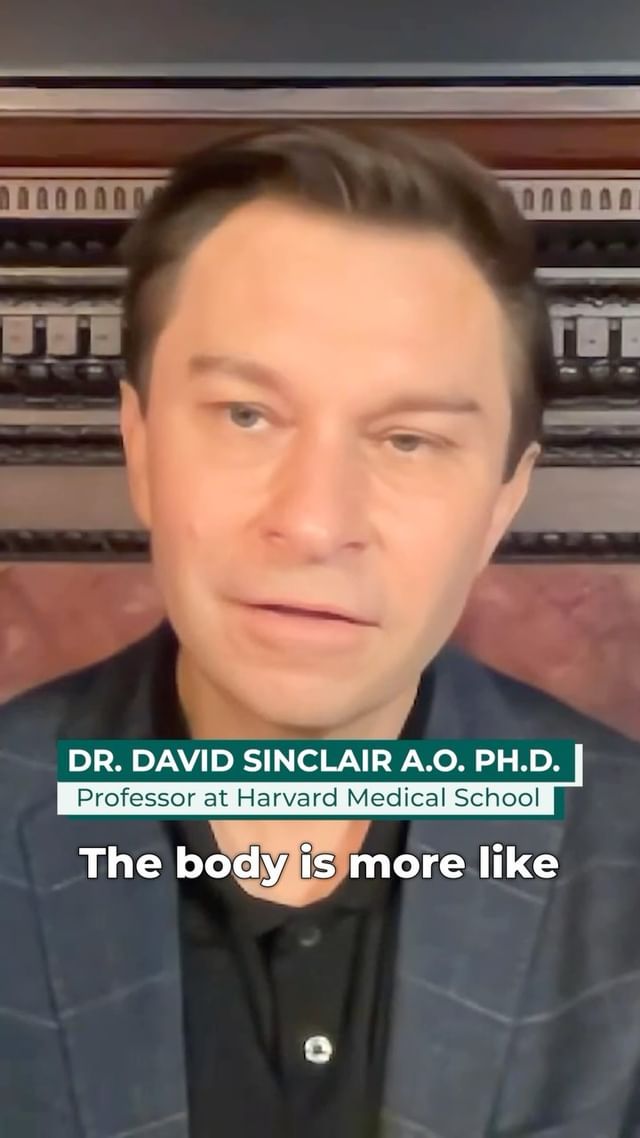 Instagram post by @davidsinclairphd for InsideTracker. Caption reads: What drives the aging process? 🕥

On the latest....