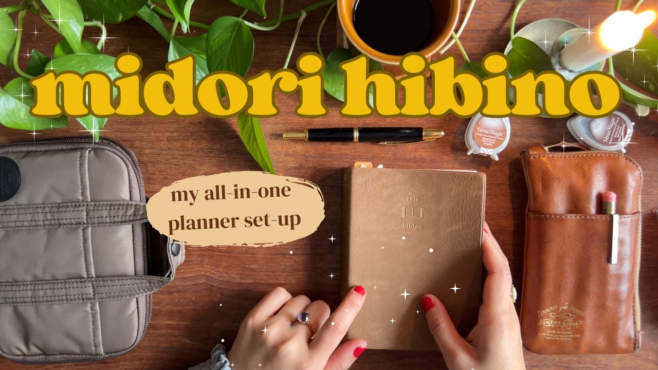 YouTube post by @LittleCocoStudio for The Washi Tape Shop. Caption reads: ✨ One book for everything ✨ | My Midori Hibino....