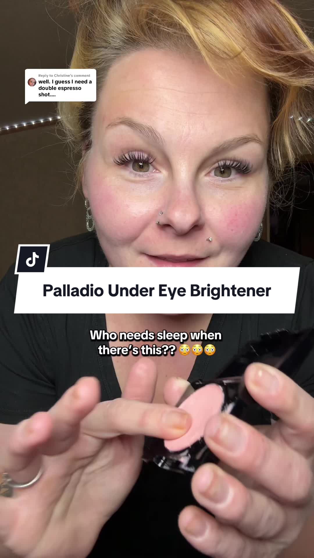 TikTok post by @brittanytiktokcreator for Palladio Beauty. Caption reads: [...] #tiktokshopblackfriday @Palladio Beauty.