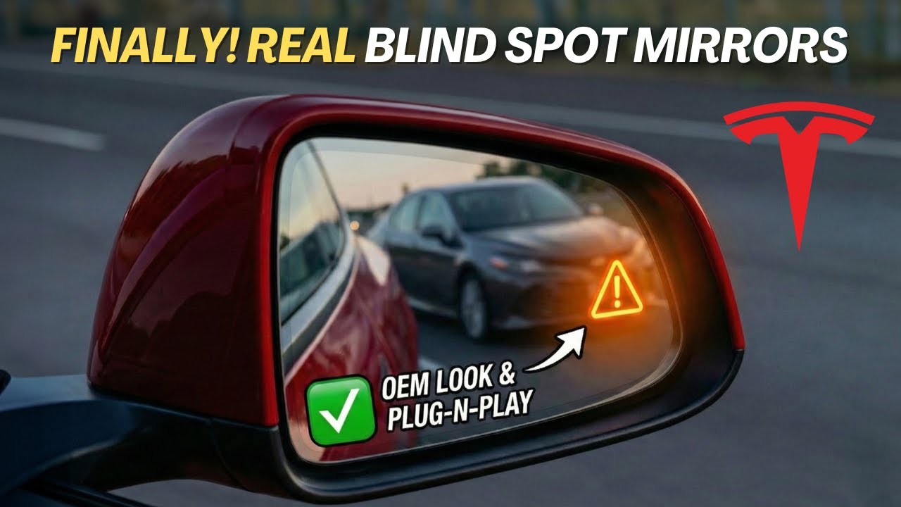 YouTube post by @ShivaSapkota for MagBak. Caption reads: Finally! REAL Blind Spot Monitoring Mirrors for....