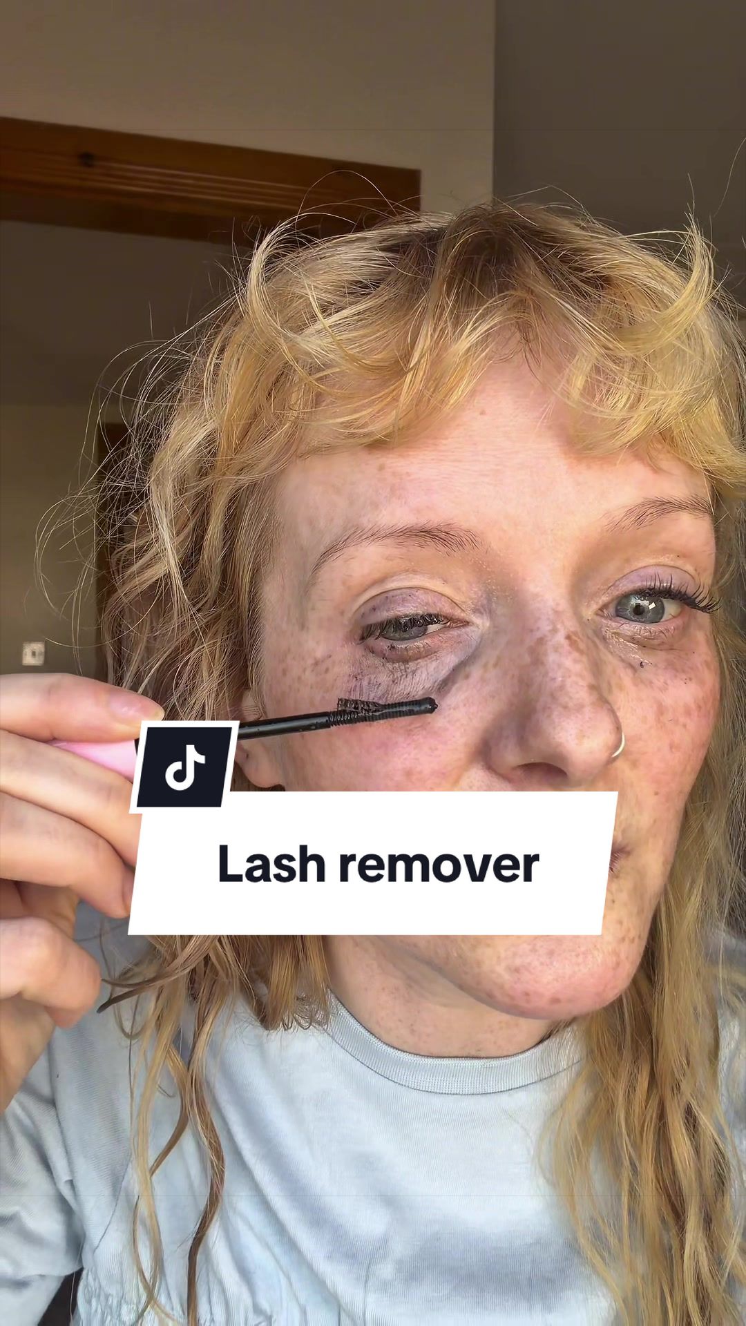 TikTok post by @klaramcdonnell for TATTI LASHES. Caption reads: [...] is the lash remover from Tatti Lashes. It’s....