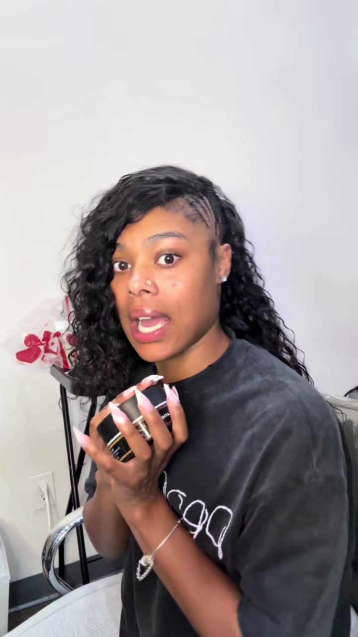 TikTok post by @zoespencer___ for Bask and Lather Co. Caption reads: MY HAIR? Baby, it DON’T move‼️ @Bask and Lather Co....