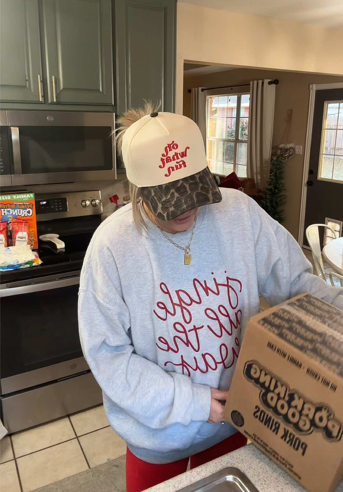 TikTok post by @chasityforson2 for Pork King Good. Caption reads: Thank you @Pork King Good for all of the....