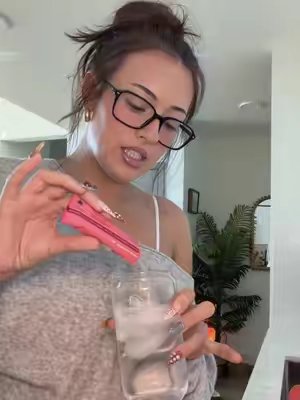 TikTok post by @brynnemarieeee for Instant Hydration. Caption reads: First thing first: hydration. @Instant Hydration....