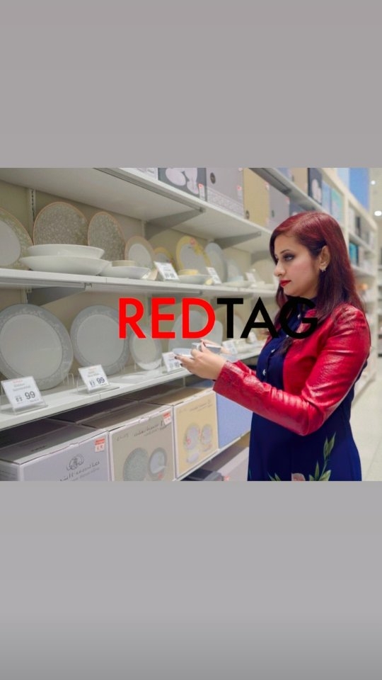 Instagram post by @mom_trending for REDTAG. Caption reads: Home section now open at @redtagfashion....